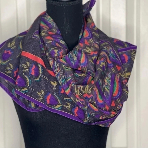 Jean Louis Scherrer Paris’ Silk Scarf - Picture 3 of 6